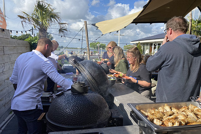 feestlocatie met BBQ